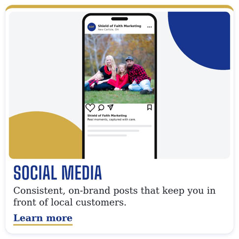 Family photo used for small business social media marketing in Dayton, Ohio